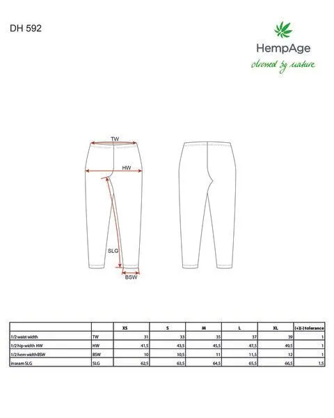 HempAge HempAge Wärmende Leggins Hanf/Biobaumwolle/Yak, Natur (weiß), – Produktbild 3 von 3