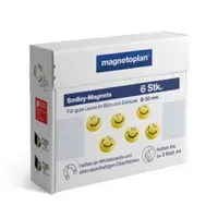 magnetoplan 6 magnetoplan Magnete 'Smiley' Ø 30 mm – Produktbild 3 von 3