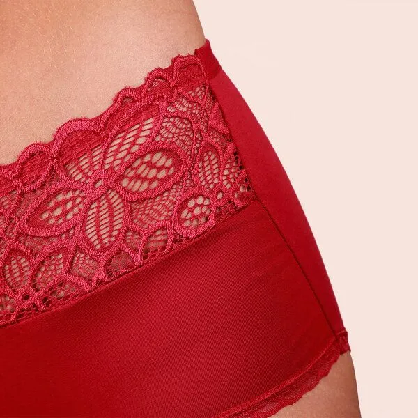 Taynie Extra starke Periodenunterwäsche Biozidfrei 60°C Taynie Deluxe Extra Stark, Rot, – Produktbild 3 von 4