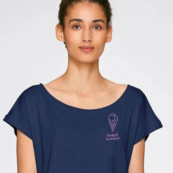 Gary Mash GARY MASH Cropped Shirt Sweet Summer aus Biobaumwolle, Blau, – Produktbild 1 von 3