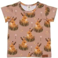 Walkiddy Bio-Baumwolle Rosa T-Shirt Pretty Bunnies - Nachhaltig & Allergikerfreundlich von Walkiddy – GOTS zertifiziert – Produktbild 1 von 1