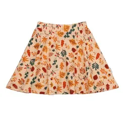 Walkiddy Kinder Rock GOTS-zertifiziert aus Bio-Baumwolle, Autumn Leaves-Print, A-Linie mit elastischem Bund – Walkiddy, weich & alltagstauglich – Produktbild 1 von 1