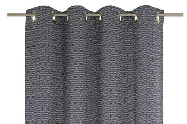Nature by Adam Nature by Adam Vorhang aus 100% Bio-Baumwolle - Made in Germany - Graphic Ventus light, Dunkelblau, – Produktbild 6 von 7