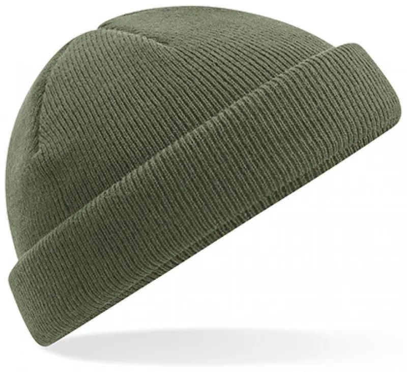 Beechfield Beechfield Bommelmütze Recycled Mini Fisherman Beanie - 100% recycelter Polyester, Olive green, – Produktbild 1 von 4