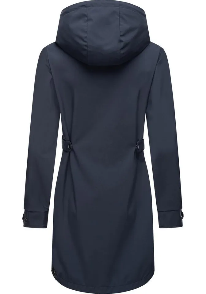 ragwear ragwear Softshellmantel Tinsley Shell wasser- und winddichte Damen Softshelljacke, Blau, – Produktbild 3 von 4