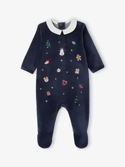 Vertbaudet Baby Weihnachts-Strampler mit Kragen BASIC – Produktbild 1 von 1