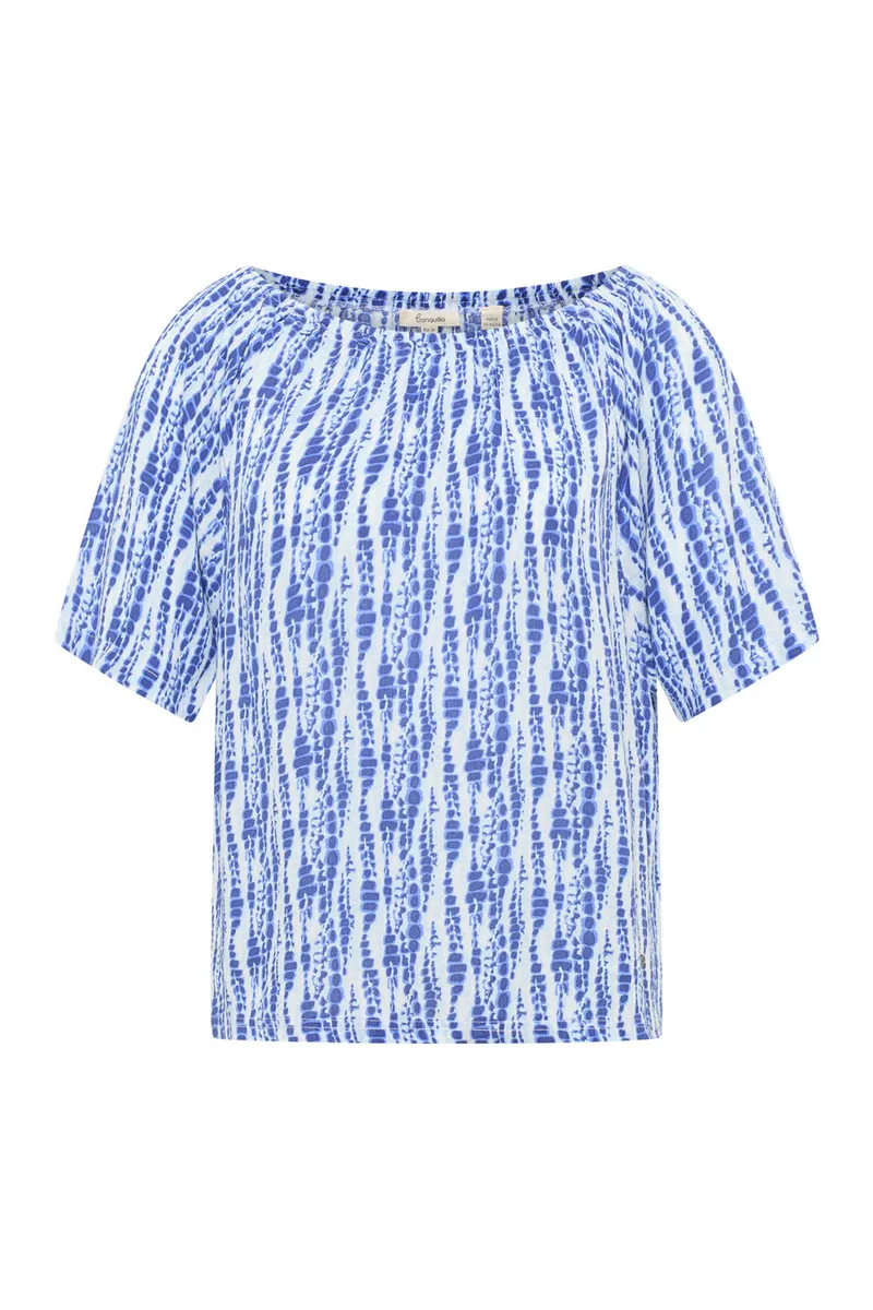 Tranquillo Bluse Ruuth aus EcoVero™ Viskose - blue batik / 40 – Produktbild 1 von 3