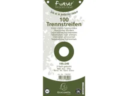 Exacompta 12 x 100 Exacompta Trennstreifen "Forever", 180 g/m², 105 x 240 mm, weiß – Produktbild 1 von 1