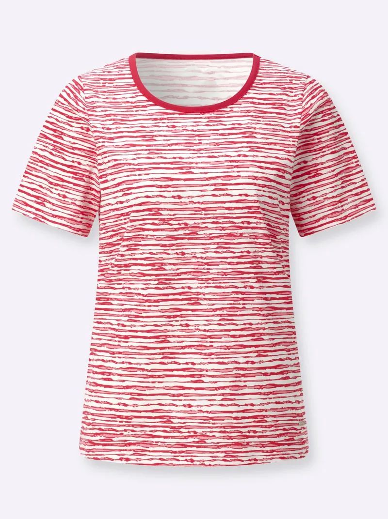 Witt T-Shirt, Erdbeere-flamingo-bedruckt, – Produktbild 1 von 2