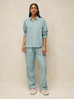 White Stuff White Stuff Kariertes Pyjamaoberteil Noemi – Produktbild 1 von 1