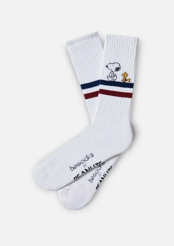BeSocks BeSocks Socken Bio-Tennissocken - Snoopy, Weiß, – Produktbild 1 von 3