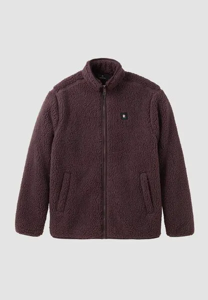 recolution Herren Fleecejacke aus recyceltem Polyester - SPINDLE - recolution, Dark grape (lila), – Produktbild 2 von 4