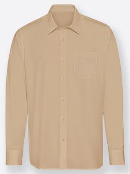 marco donati Langarmhemd beige – Produktbild 1 von 1