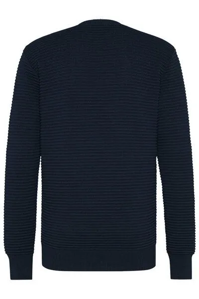 Wunderwerk Wunderwerk Herren Strick Pullover aus Bio Baumwolle "Crewknit crossrib male", Dunkel blau (old navy 695), – Produktbild 2 von 4