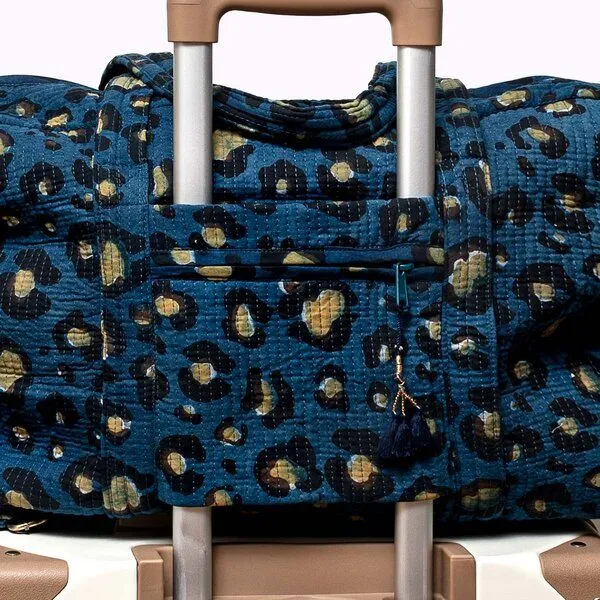 KIKOONI KIKOONI handgefertigte große Reisetasche TRAVELER BAG, Dark leo black, – Produktbild 4 von 4