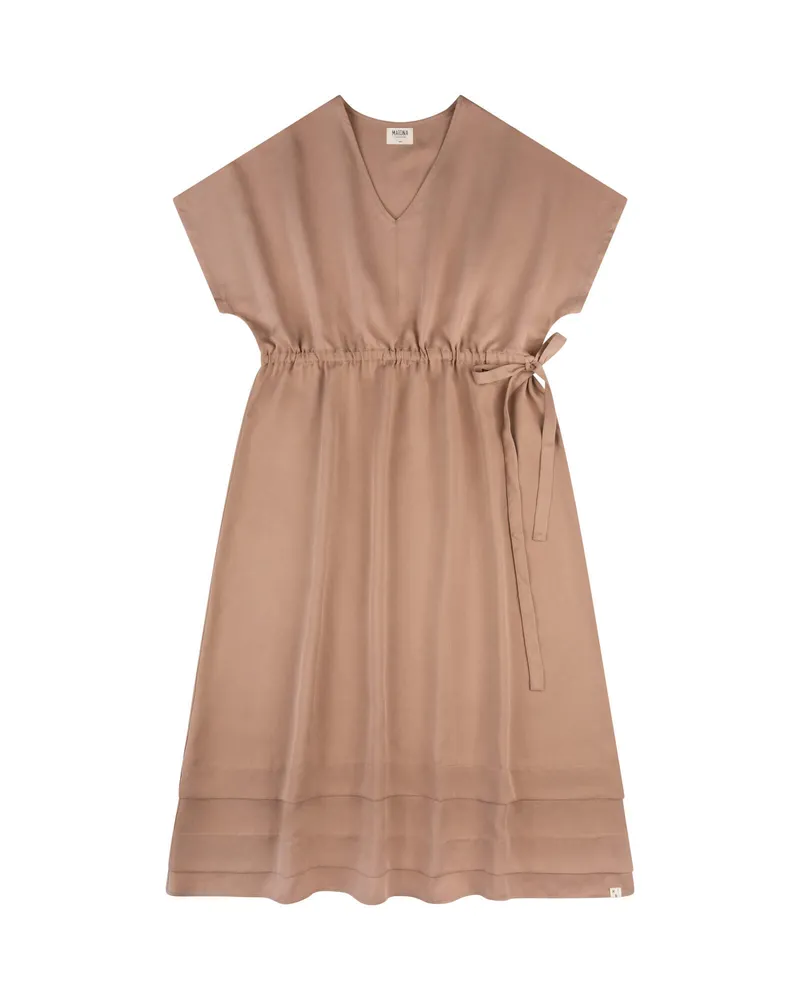 MATONA MATONA Damen vegan Kleid Tencel Portabella Braun, Hellbraun, – Produktbild 1 von 2