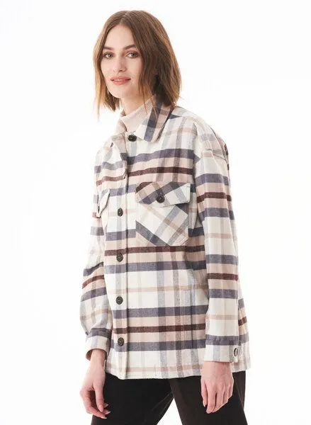 ORGANICATION ORGANICATION Flanell Overshirt aus Bio-Baumwolle, Multi colour, – Produktbild 4 von 5