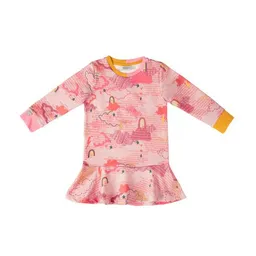Marraine Kids Marraine Kids Sweatkleid mit Alloverdruck Rainbowstar – Produktbild 1 von 1