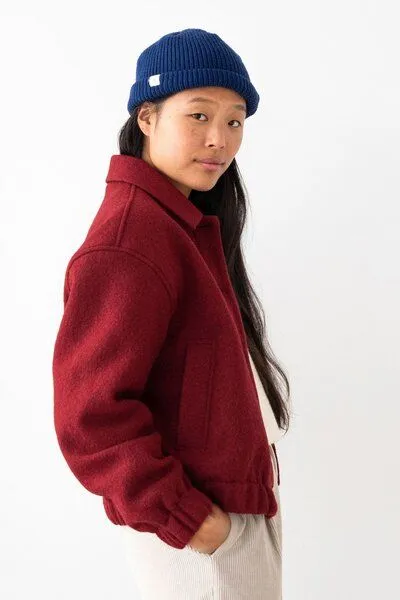 TWOTHIRDS TWOTHIRDS Jacke aus gekochter Wolle Rennell, Wine, – Produktbild 3 von 3