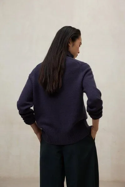 ECOALF ECOALF Damenpullover CAQUI aus rec. Wolle, Blueberry (violett), – Produktbild 2 von 4