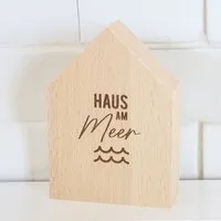 Bow Hummingbird Bow & Hummingbird Großes Deko-Holzhäuschen Haus am Meer – Produktbild 1 von 1