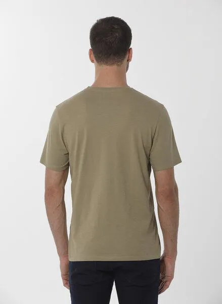 ORGANICATION ORGANICATION T-Shirt aus Bio-Baumwolle mit Print, Grün(olive), – Produktbild 4 von 4