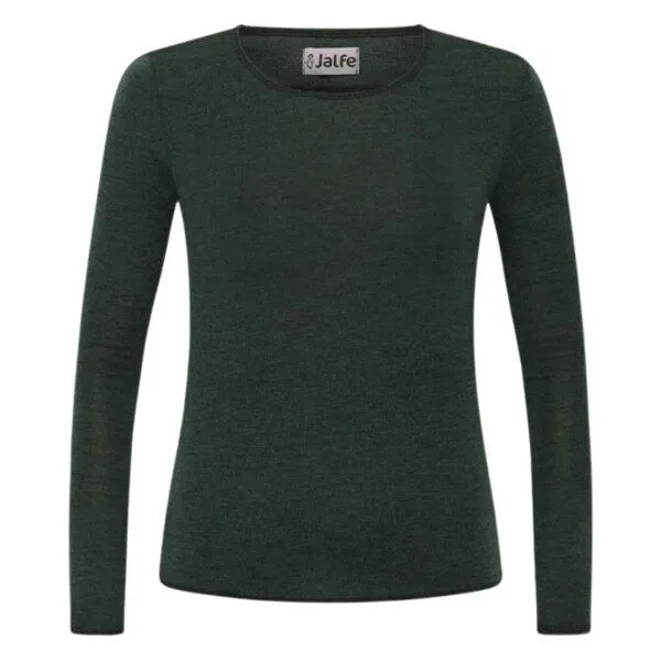 Jalfe Jalfe Longsleeve Wolle plain melange, Rose, – Produktbild 1 von 5