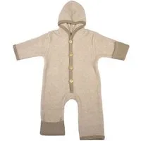Cosilana Cosilana Baby Fleece Overall kbT Schurwolle Bio Baumwolle, Lattemacchiatio melange, – Produktbild 1 von 1