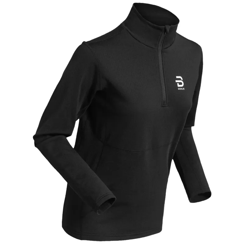 Daehlie Sportswear Damen Half-Zip-Unterhemd Daehlie Sportswear Pace, Noir, – Produktbild 2 von 2