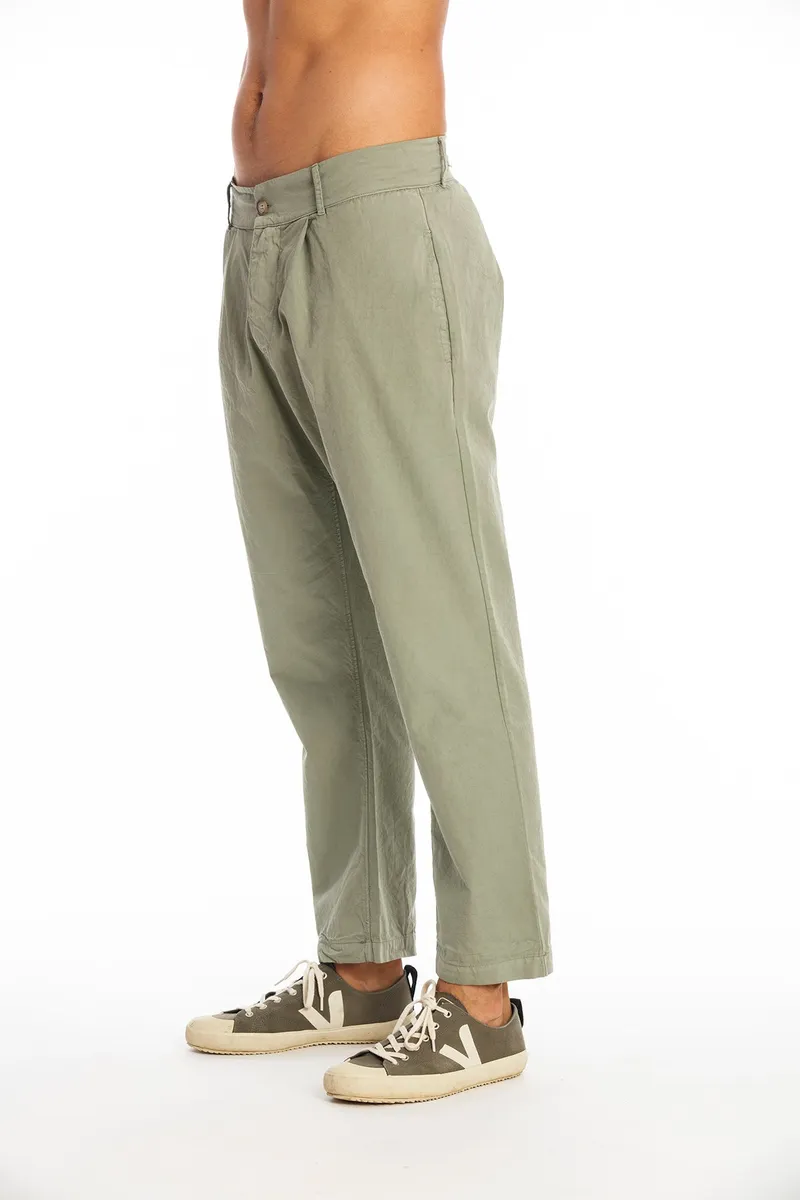 RAVENS VIEW IBIZA RAVENS VIEW IBIZA Herren vegan Hose Luc Khaki Grün, Grün, – Produktbild 2 von 2