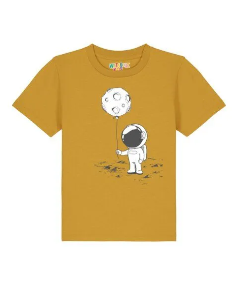 watabout.kids watabout.kids T-Shirt Kinder Kleiner Astronaut mit Luftballon, Ochre, – Produktbild 1 von 2