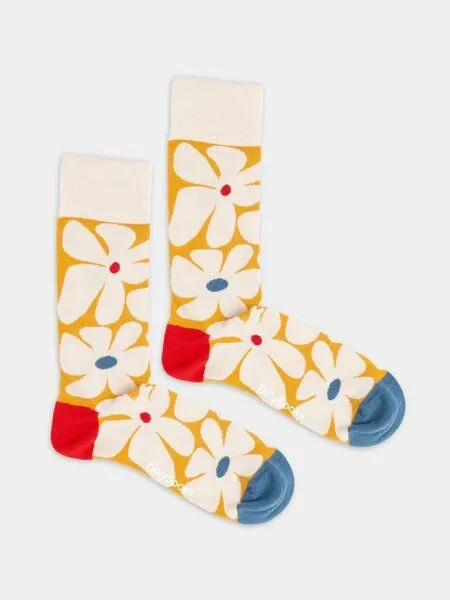 DillySocks DillySocks Bunte Socken aus Bio-Baumwoll - Mix, Bold blooms, – Produktbild 2 von 3