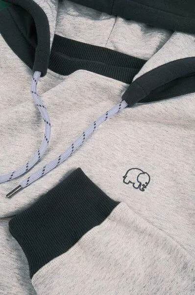 Trendsplant Trendsplant The Hooded Oversized Sweatshirt Warm Heather Grey/Scarab, Grau, – Produktbild 4 von 4
