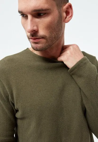Givn Berlin Givn Berlin Sweater GBIan, Dark olive, – Produktbild 3 von 4