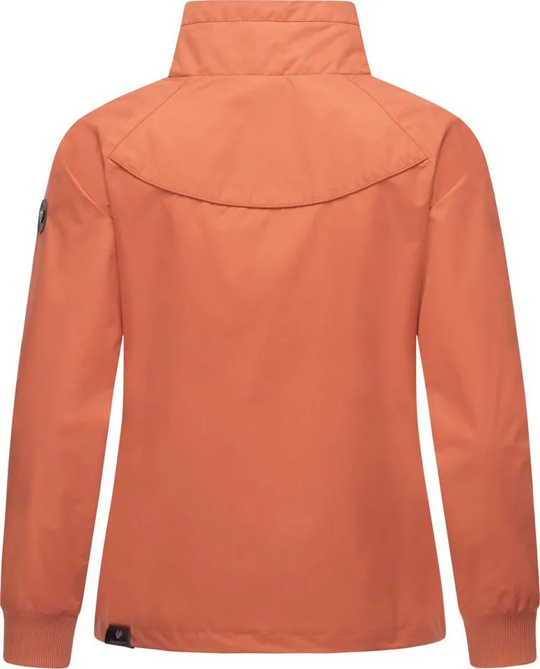 ragwear ragwear Outdoorjacke Apola Wasserdichte Damen Übergangsjacke mit hohem Kragen, Rot, – Produktbild 4 von 5