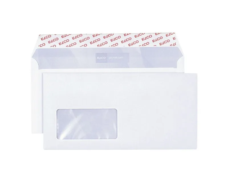 Elco Elco Briefumschlag Office, C5/6, mit Fenster, Haftklebung, Weiß, – Produktbild 3 von 5