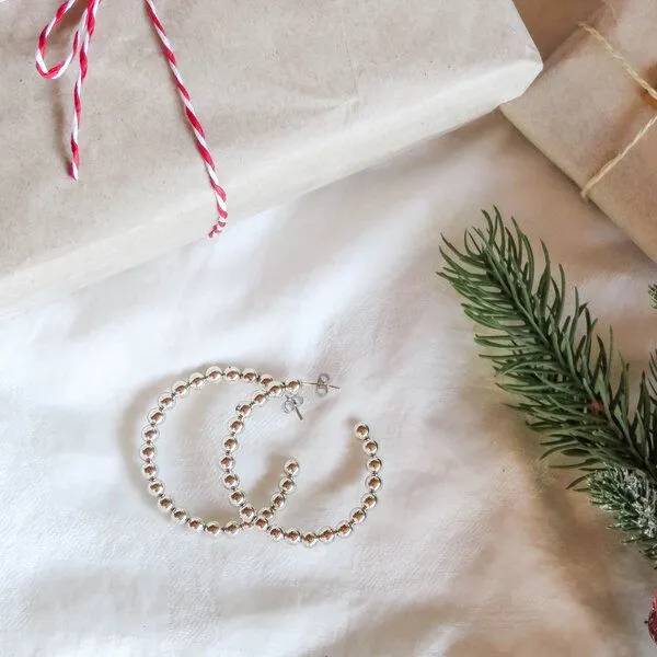 pakilia pakilia Silber Ohrringe Kugeln Fair-Trade und handmade – Produktbild 2 von 4