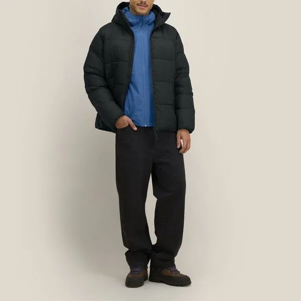 YTWOO YTWOO Medium Fit Unisex Pufferjacke mit Kapuze, Schwarz, – Produktbild 1 von 4