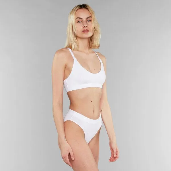 Dedicated DEDICATED Soft Bra Junsele, White, – Produktbild 1 von 2