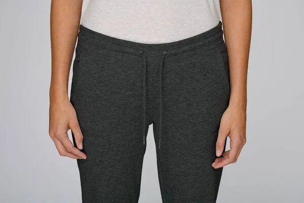 UNIPOLAR Unipolar Damen Basic Jogginghose Tracy Slim Fit, Dunkelgrau meliert, – Produktbild 7 von 8