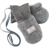 Pickapooh Pickapooh Baby und Kinder Fäustlinge Bio-Schurwolle Fleece dunkelgrau Gr.2 (bis 2 Jahre), Grau, – Produktbild 1 von 1