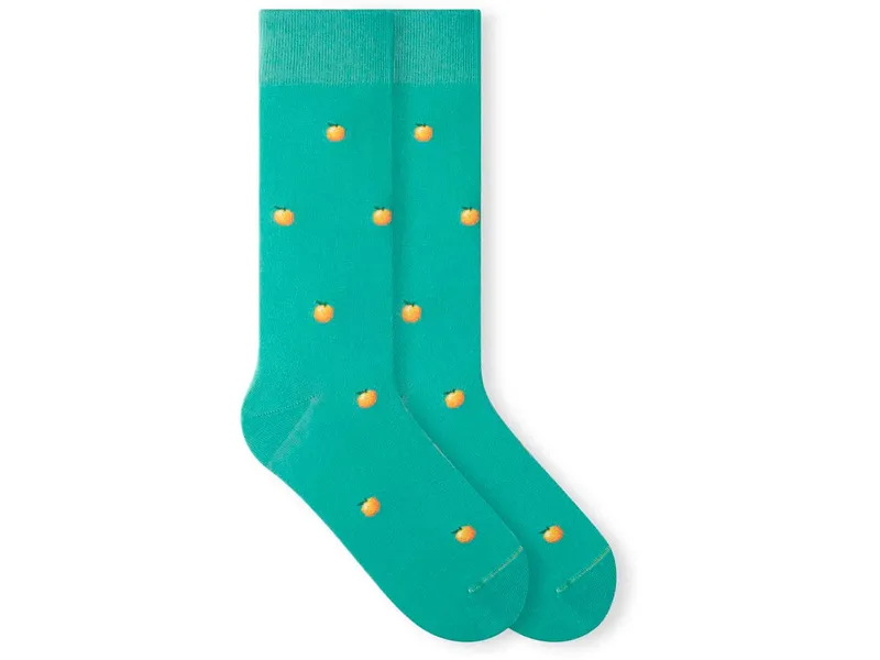 von Jungfeld von Jungfeld Bio-Socken "Orange", Jade green, – Produktbild 1 von 1