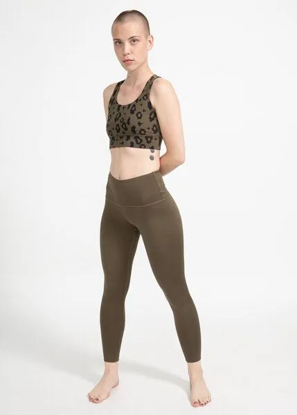 boochen boochen Sportleggings High-Rise - Farbe, Greenmoss (khaki), – Produktbild 3 von 4
