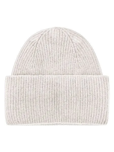 KnowledgeCotton Apparel KnowledgeCotton Apparel Mütze - Cashmere Rib Beanie, Egret (offwhite), – Produktbild 1 von 2