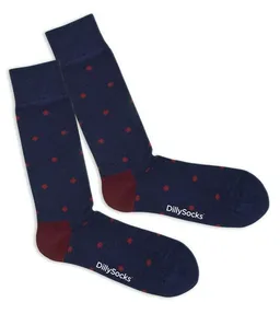 DillySocks DillySocks Socken Sparse Red Dots aus Biobaumwoll-Mix – Produktbild 1 von 1
