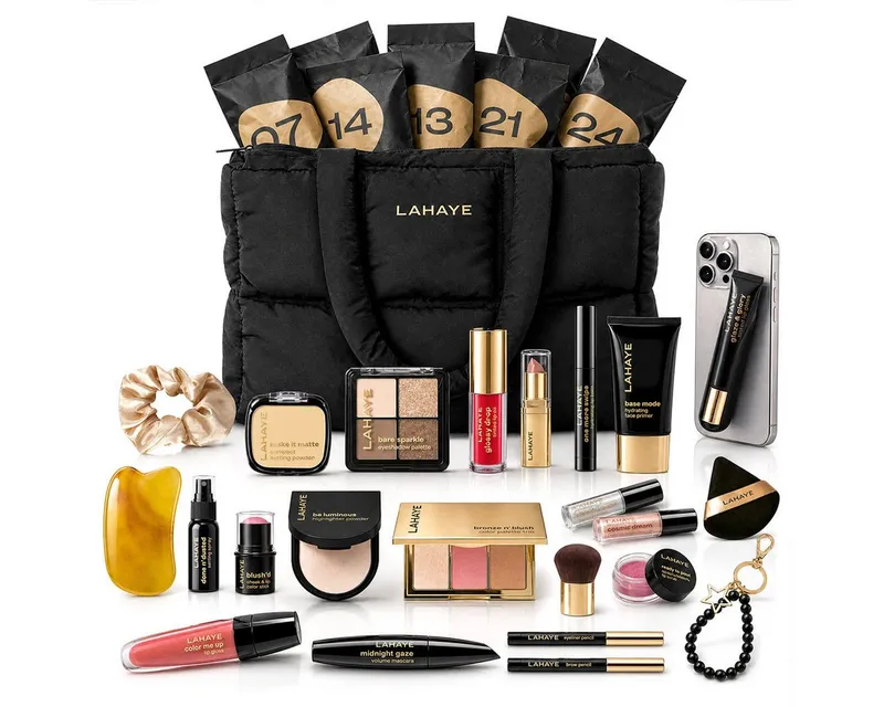 LAHAYE Adventskalender Beauty 2026 "beautifully you" Schwarz (Set), 24 Make-up und Beautyüberraschungen – Produktbild 1 von 5