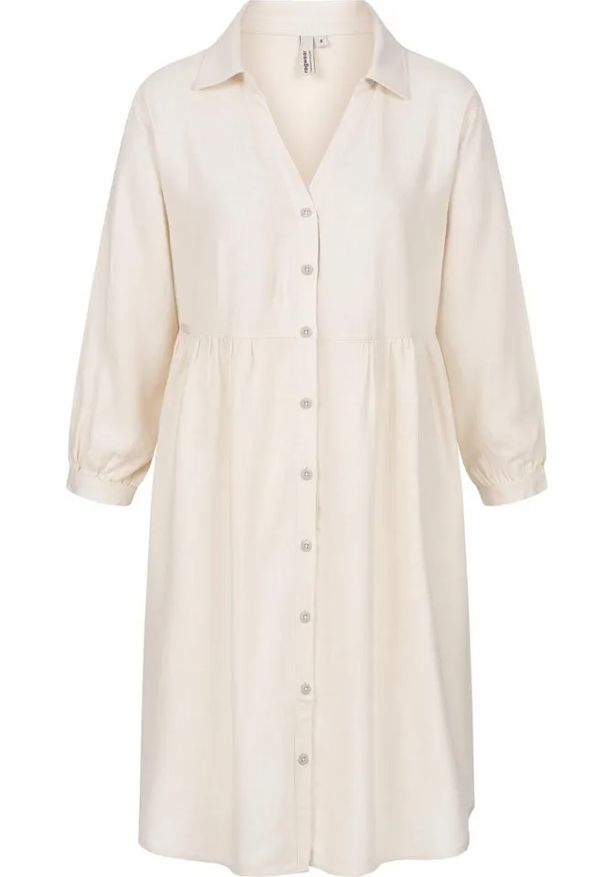 ragwear ragwear Minikleid Almu Leichtes Langarmkleid mit Blumenmuster, Braun, – Produktbild 2 von 4