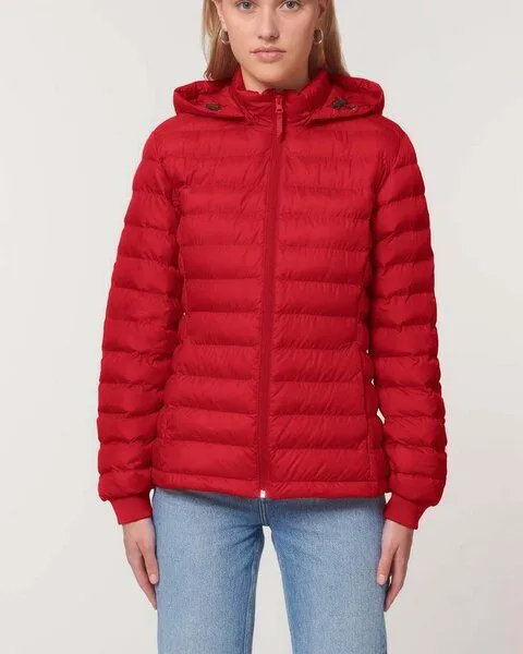 YTWOO YTWOO Leichte sportliche Jacke für Damen | Steppjacke | aus recyceltem PET, Rot, – Produktbild 2 von 3