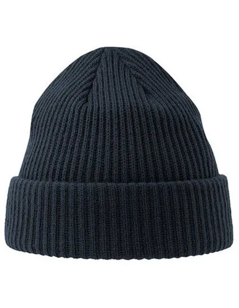 Atlantis Headwear Atlantis Headwear Atmungsaktive Ripp-Strick-Mütze mit Bündchen, Navy (blau), – Produktbild 1 von 2