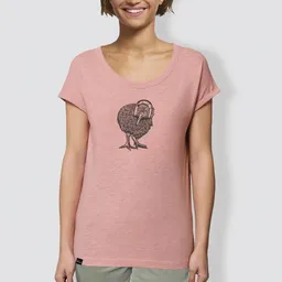 little kiwi little kiwi Damen T-Shirt, "Abschalten", Rosé – Produktbild 1 von 1